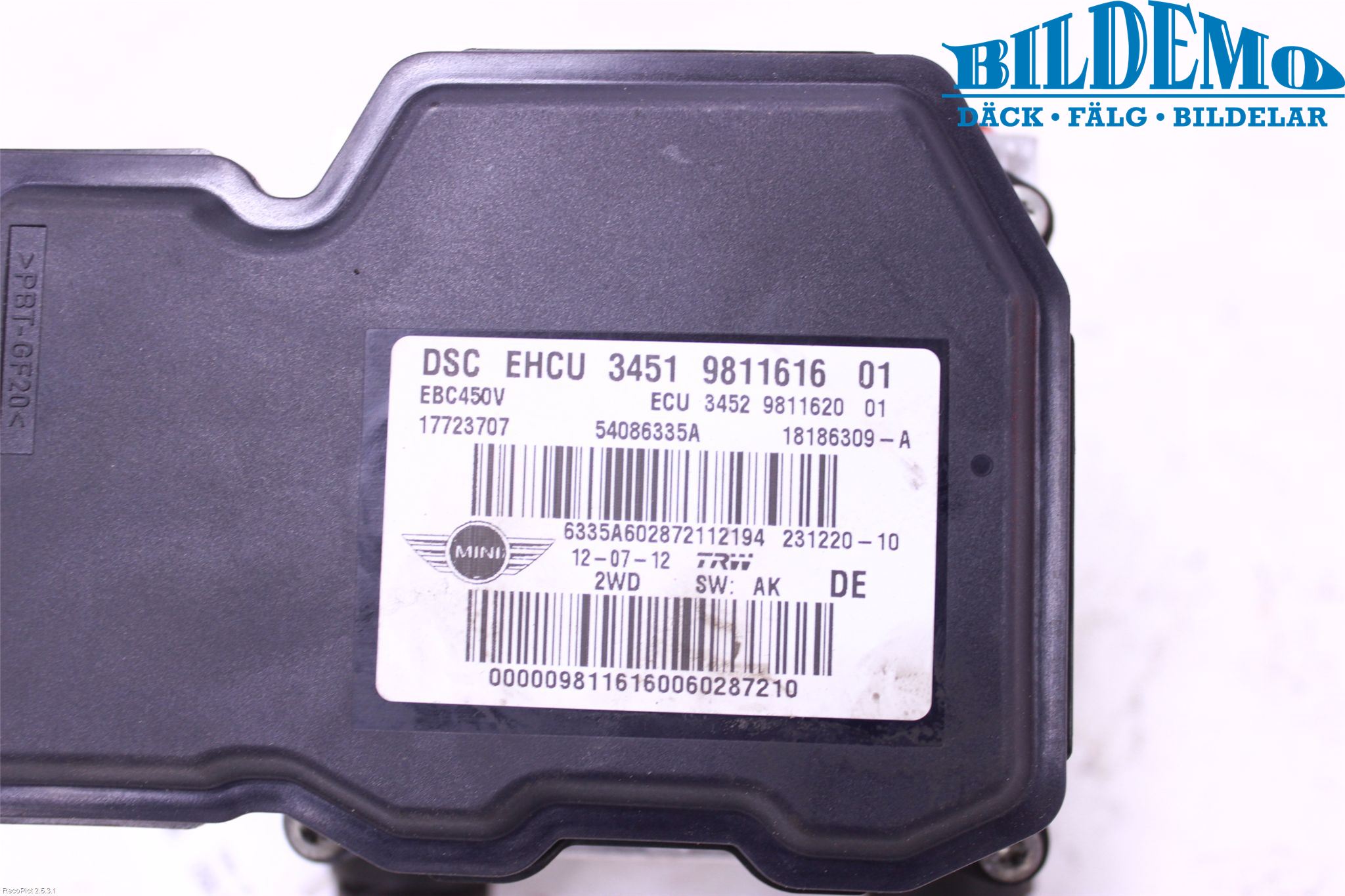 Mini COUPE R58 10-15 Abs Hydraulaggregat