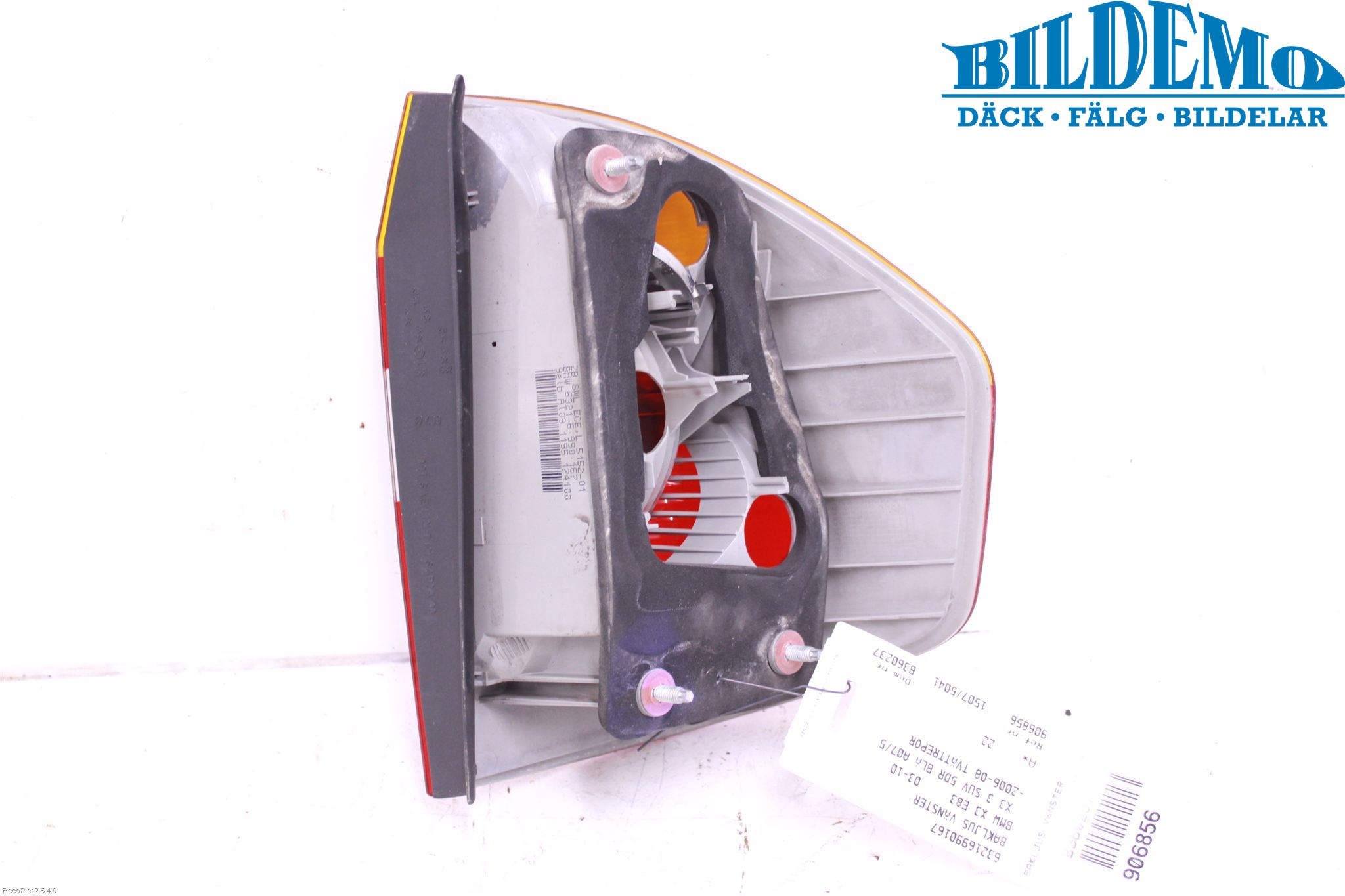 BMW X3 E83     03-10 Bakljus Vänster