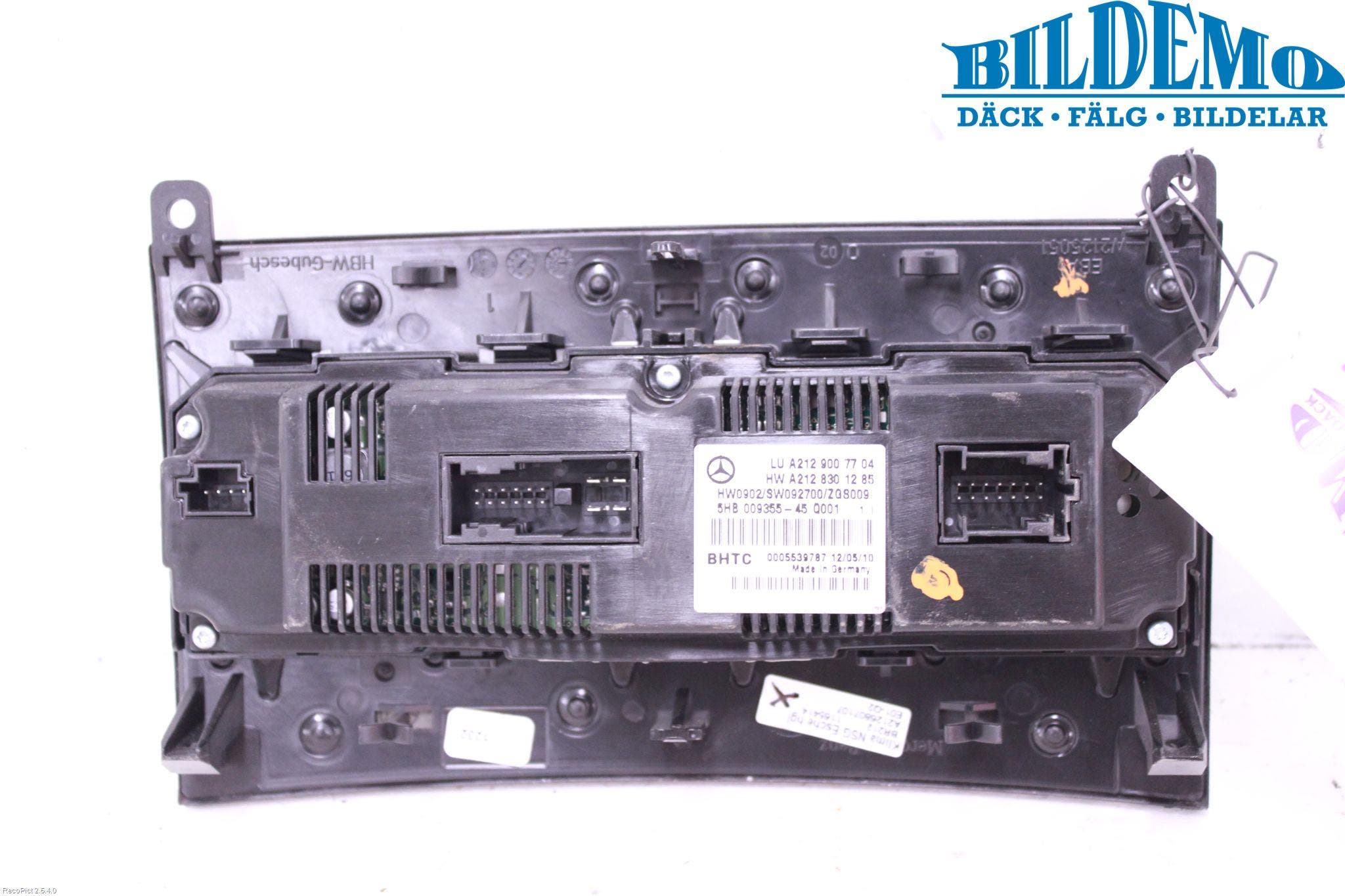 Mercedes-Benz MB E-KLASS (W212) 09-16 Ac Styrenhet Ac Manöveren