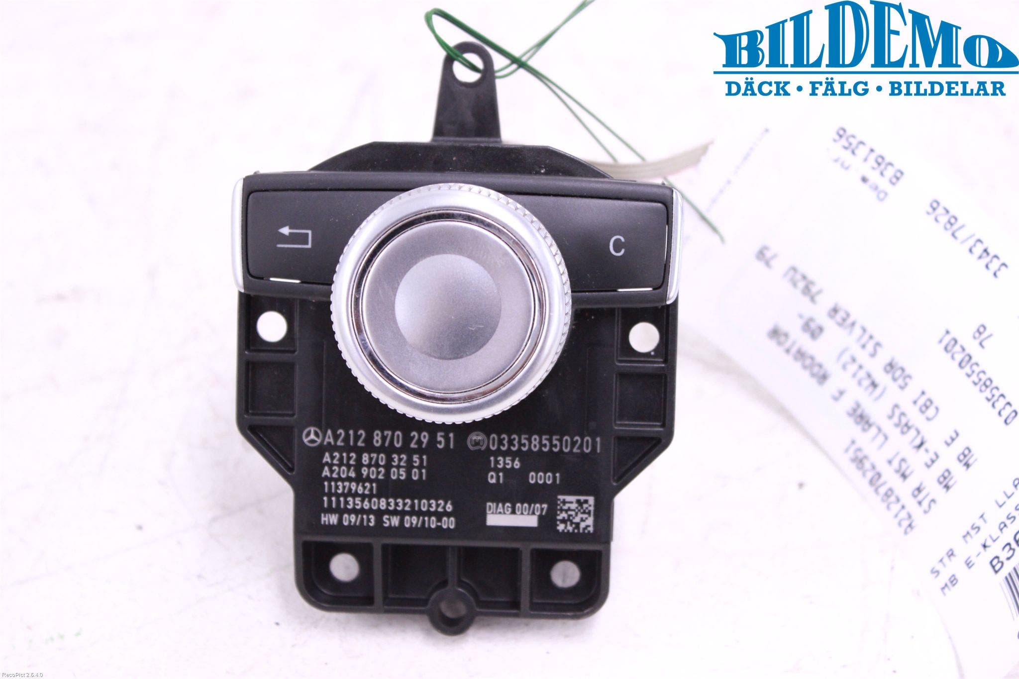 Mercedes-Benz MB E-KLASS (W212) 09-16 Strömställare Färddator