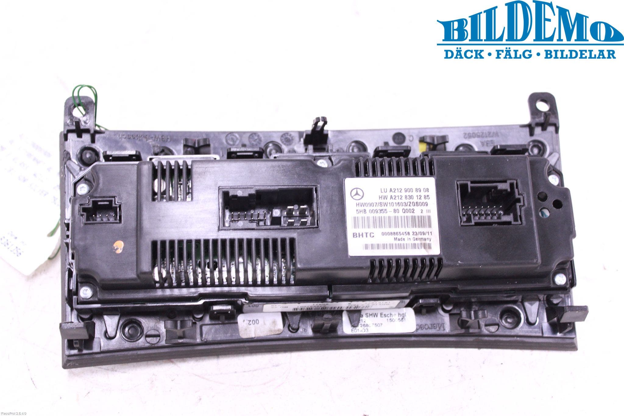 Mercedes-Benz MB E-KLASS (W212) 09-16 Ac Styrenhet Ac Manöveren