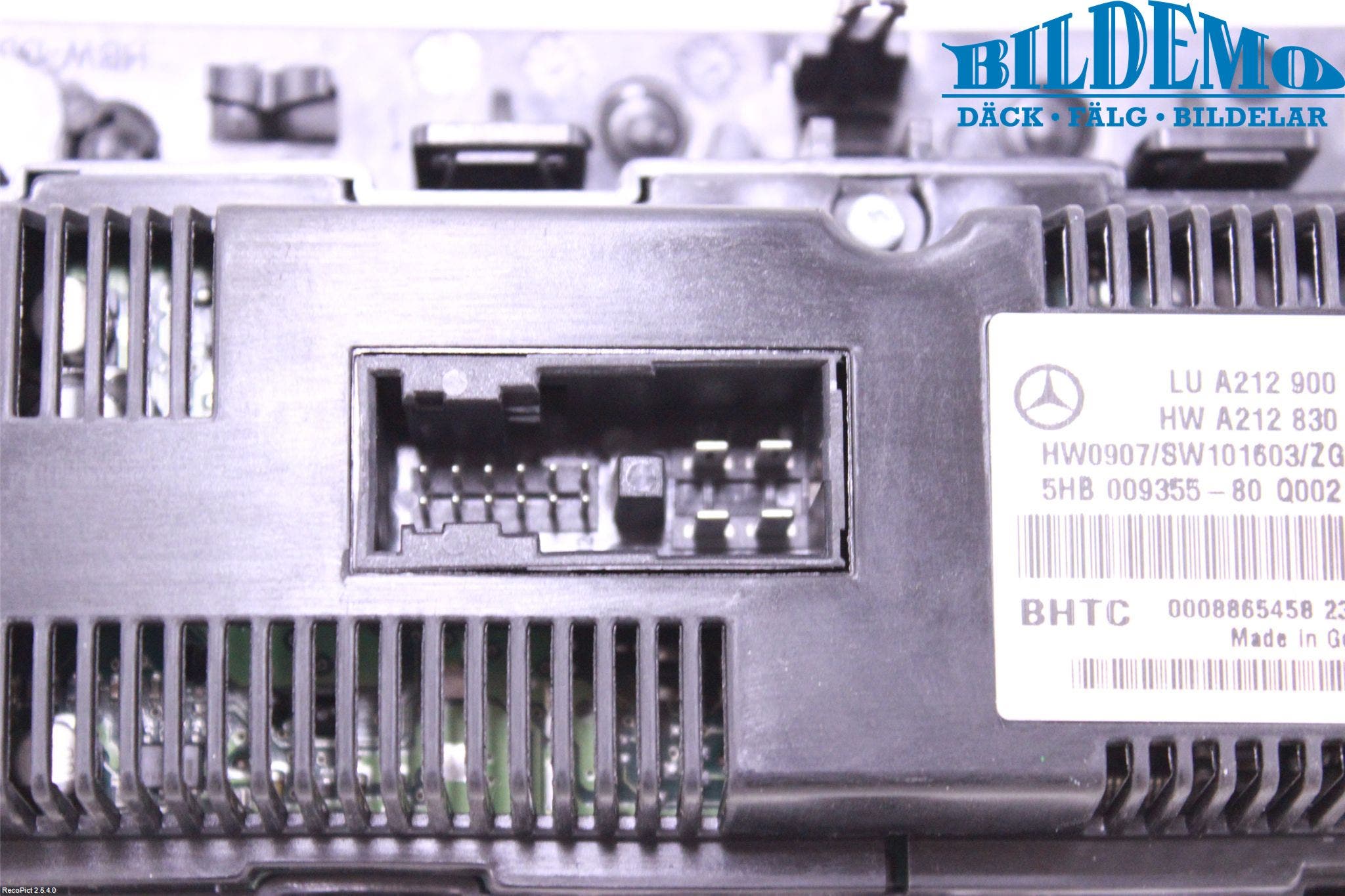 Mercedes-Benz MB E-KLASS (W212) 09-16 Ac Styrenhet Ac Manöveren