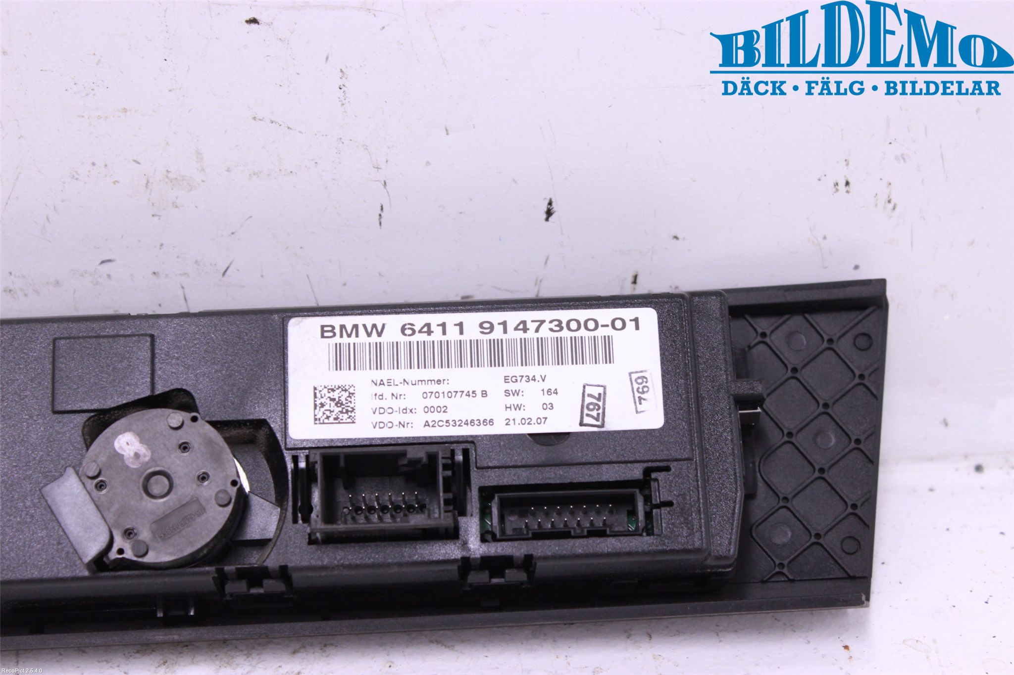 BMW 3 E92/93 Coupé/Cab 05-14 Ac Styrenhet Ac Manöveren