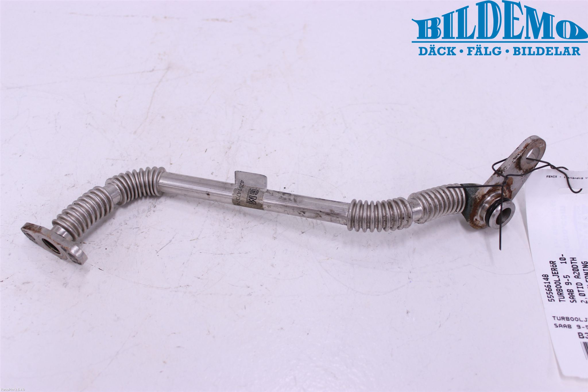 Saab 9-5 10-12 Turbooljerör