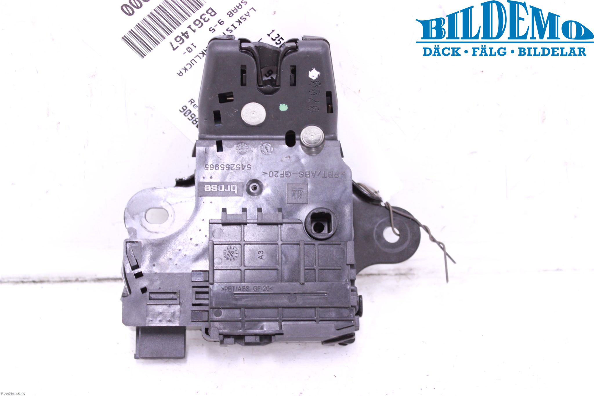 Saab 9-5 10-12 Låskista Baklucka