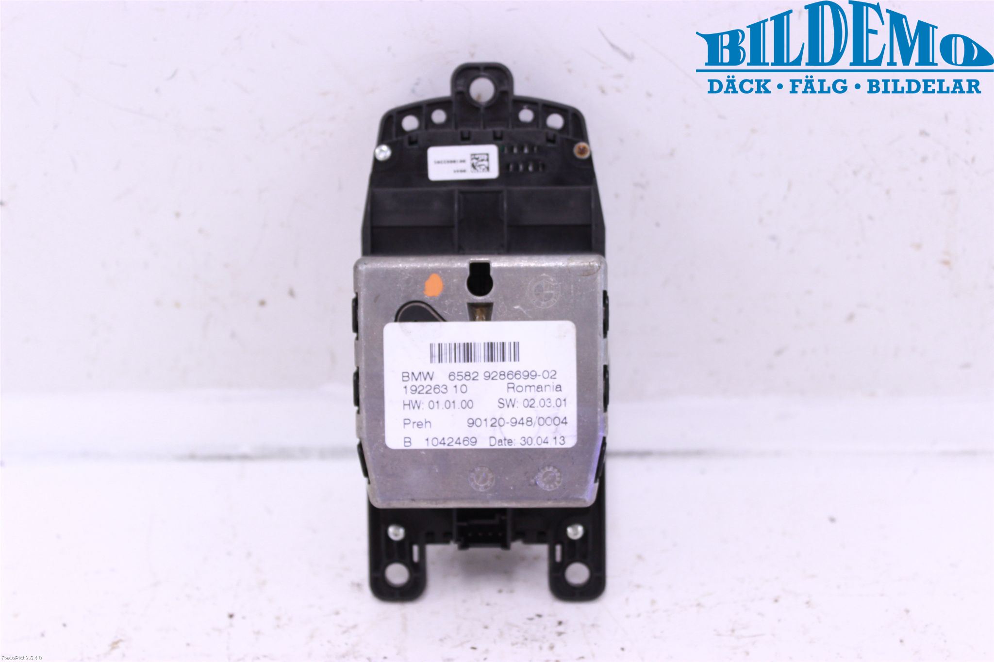 BMW 5 F10/F11/F18 09-17 Strömställare Färddator