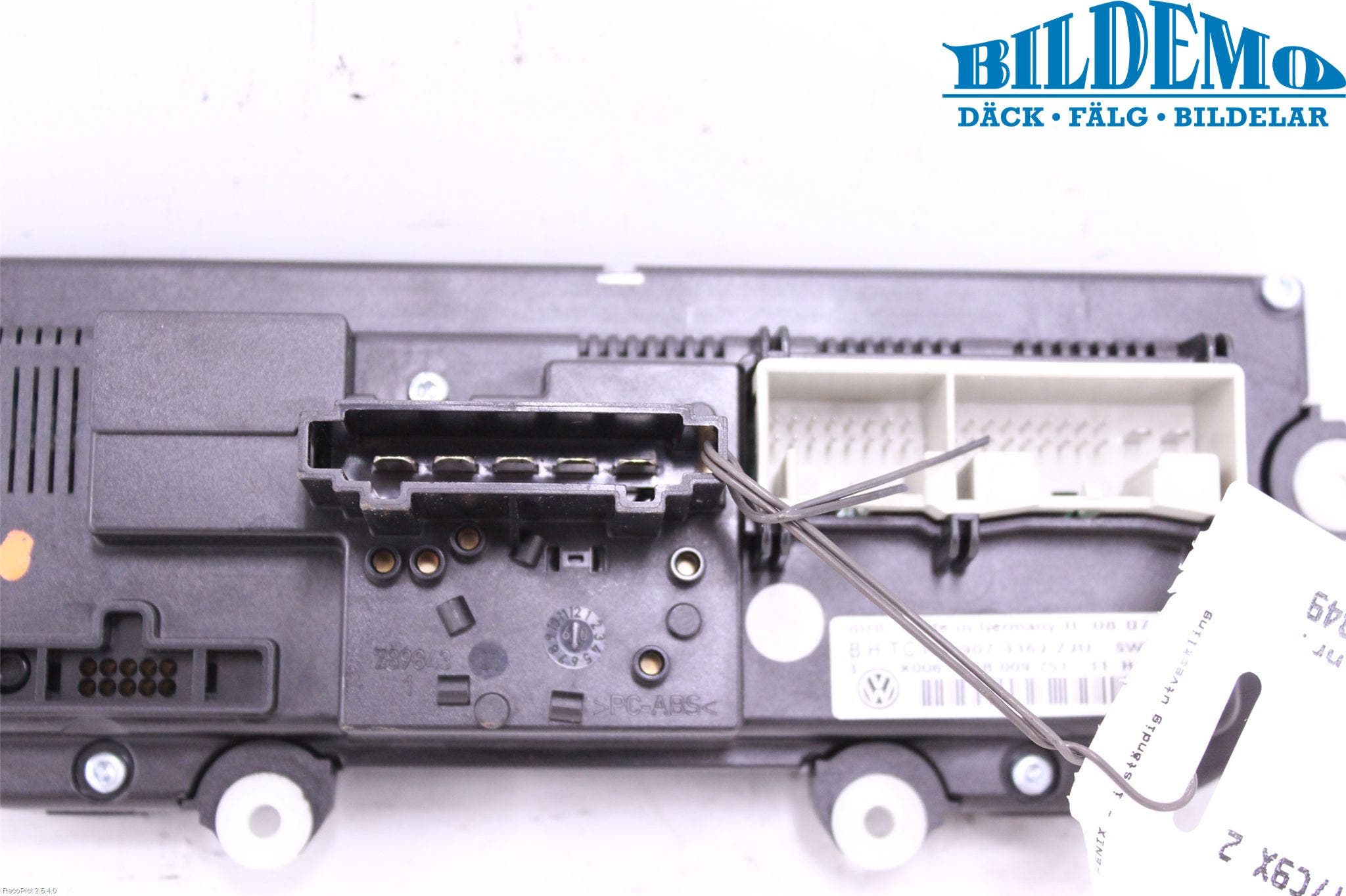 Volkswagen VW GOLF VI 09-13 Ac Styrenhet Ac Manöveren