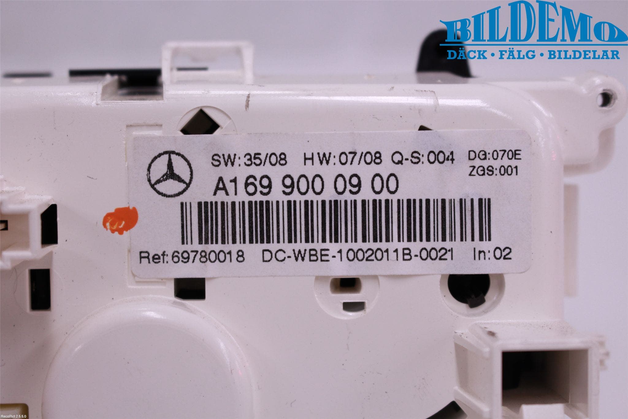 Mercedes-Benz MB A-KLASS (W169) 04-12 Ac Styrenhet Ac Manöveren