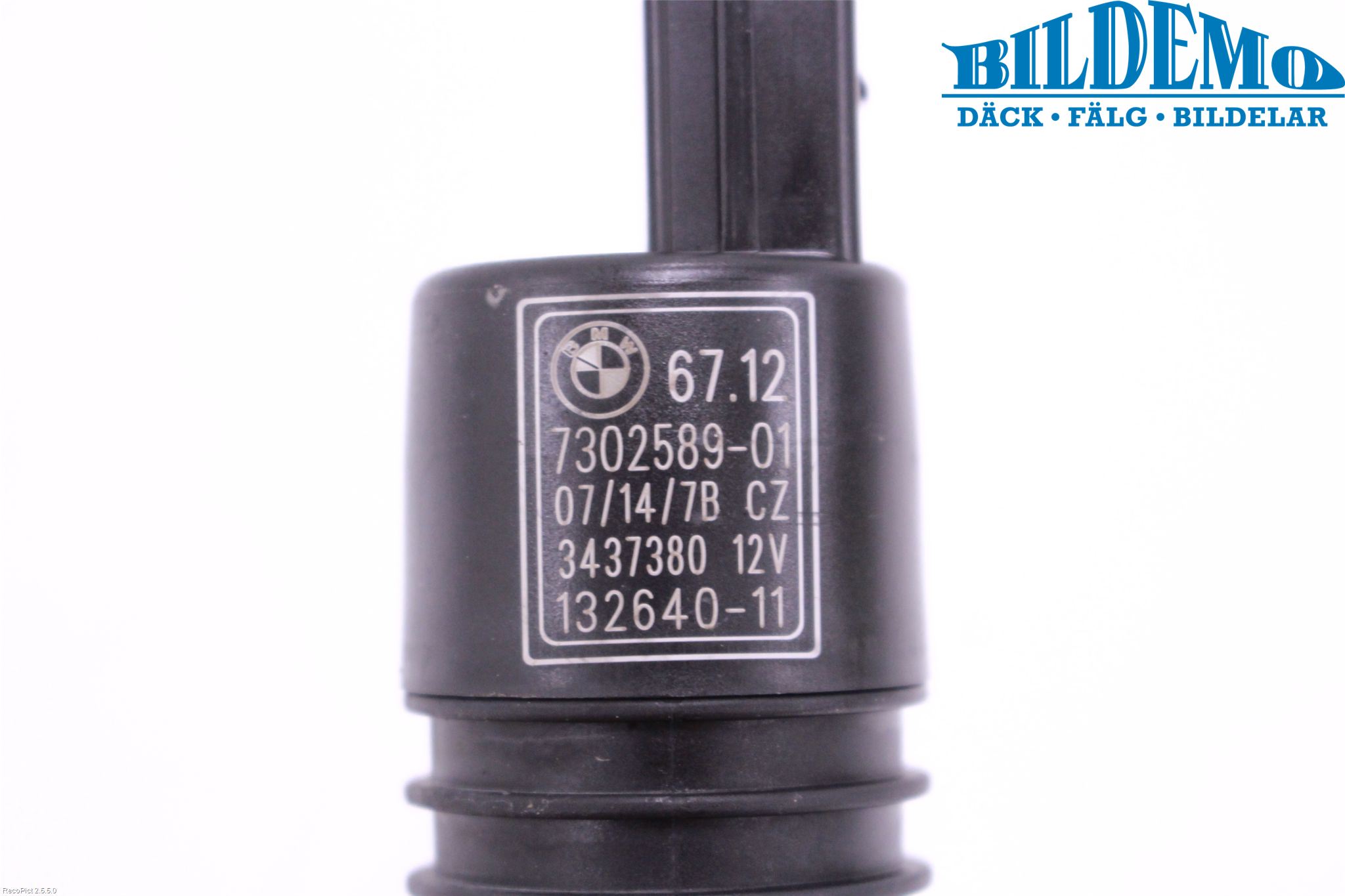 BMW 3 GT F34 13-19 Spolarpump Vindruta