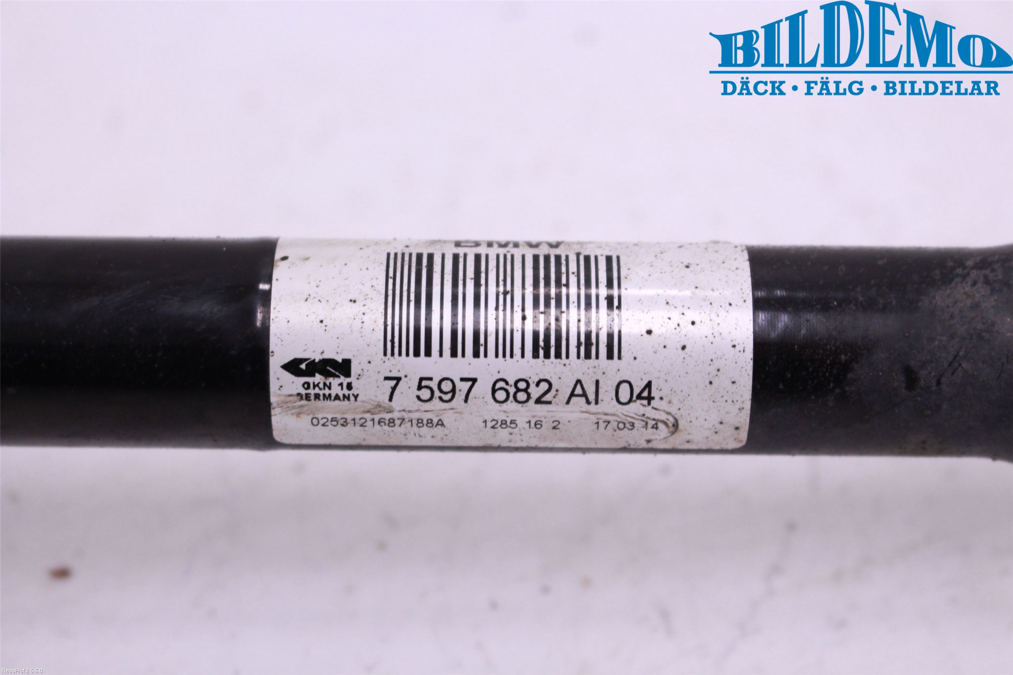 BMW 3 GT F34 13-19 Drivaxel Bak Höger