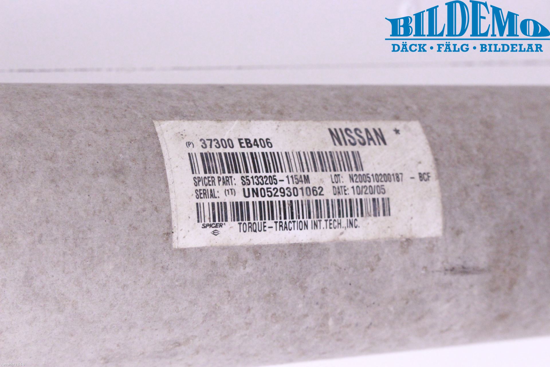 Nissan NAVARA 05-16 Mellanaxel Bakre