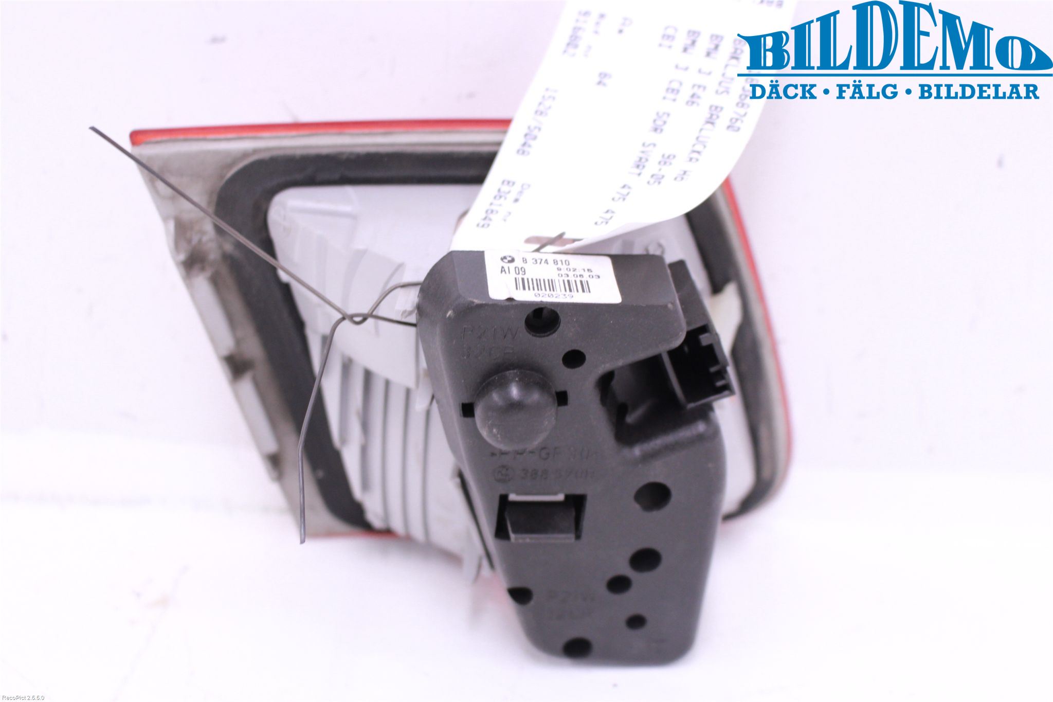 BMW 3 E46      98-05 Bakljus Lucka Hö