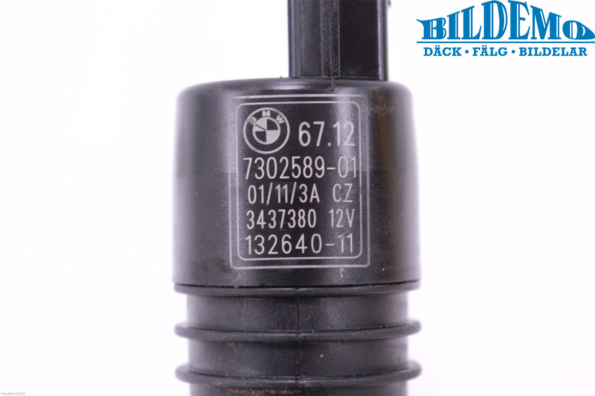 BMW 3 E90/91 SED/TOU 05-12 Spolarpump Vindruta