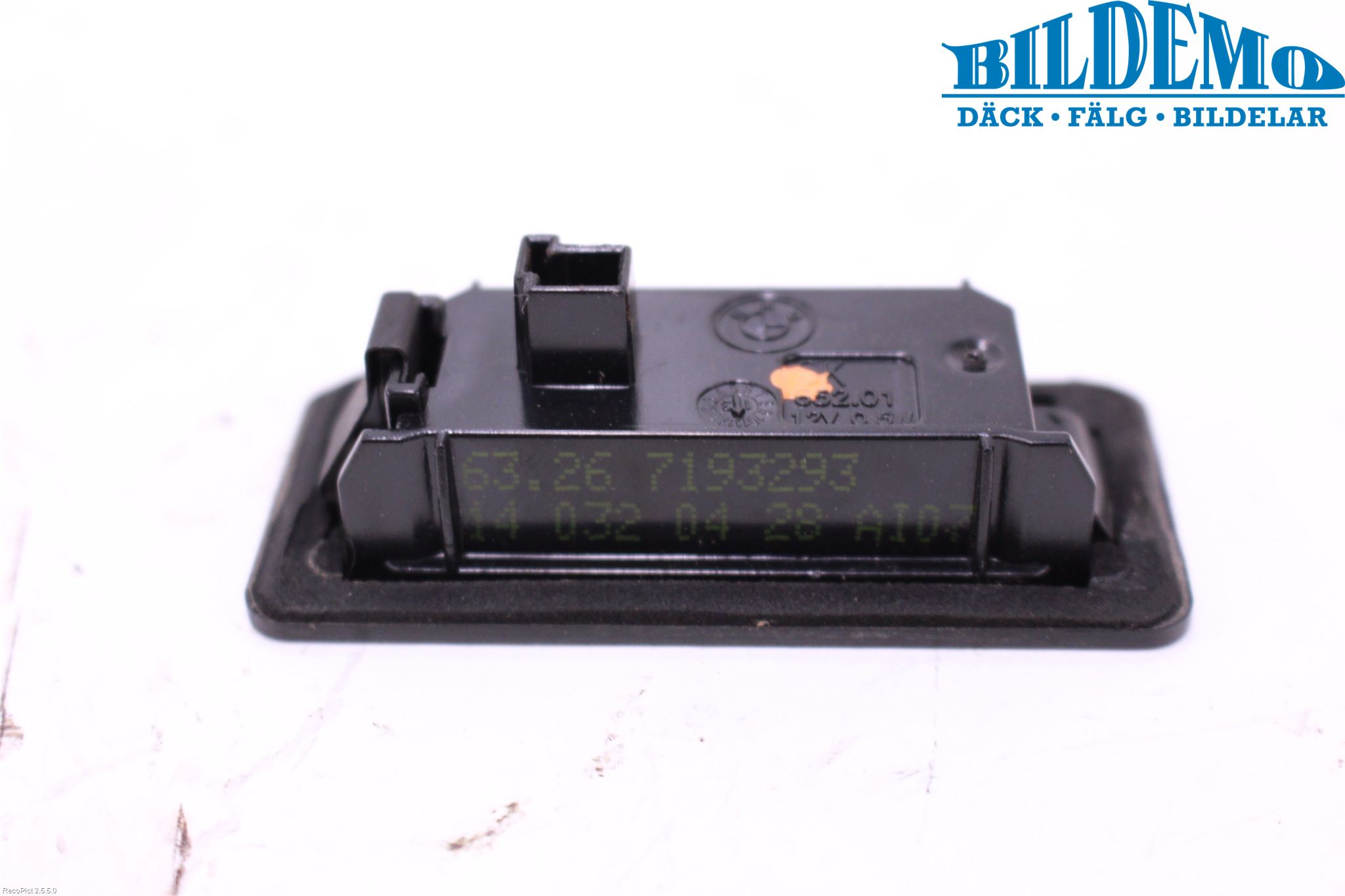 BMW 5 F10/F11/F18 09-17 Skylt Belysning