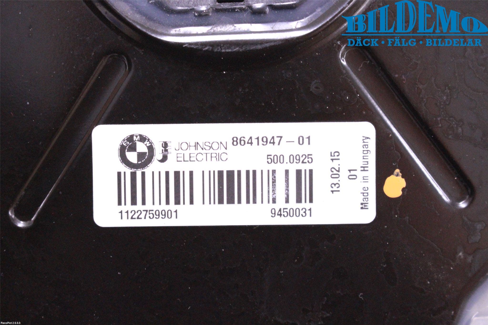 BMW 4 F32/F33/F82/F83 13-20 Kylfläkt El