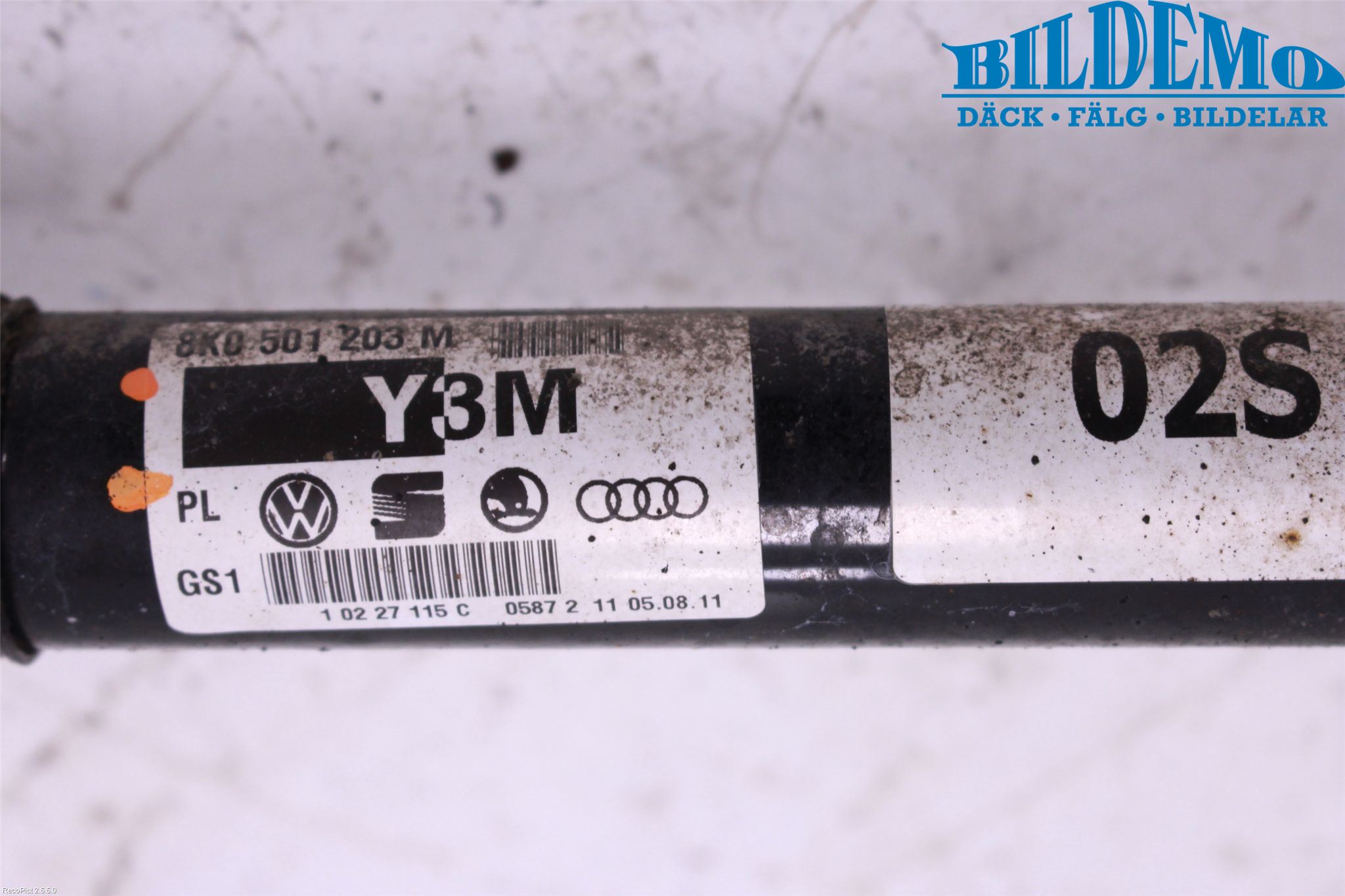 Audi A4/S4 08-11 Drivaxel Bak Vänster