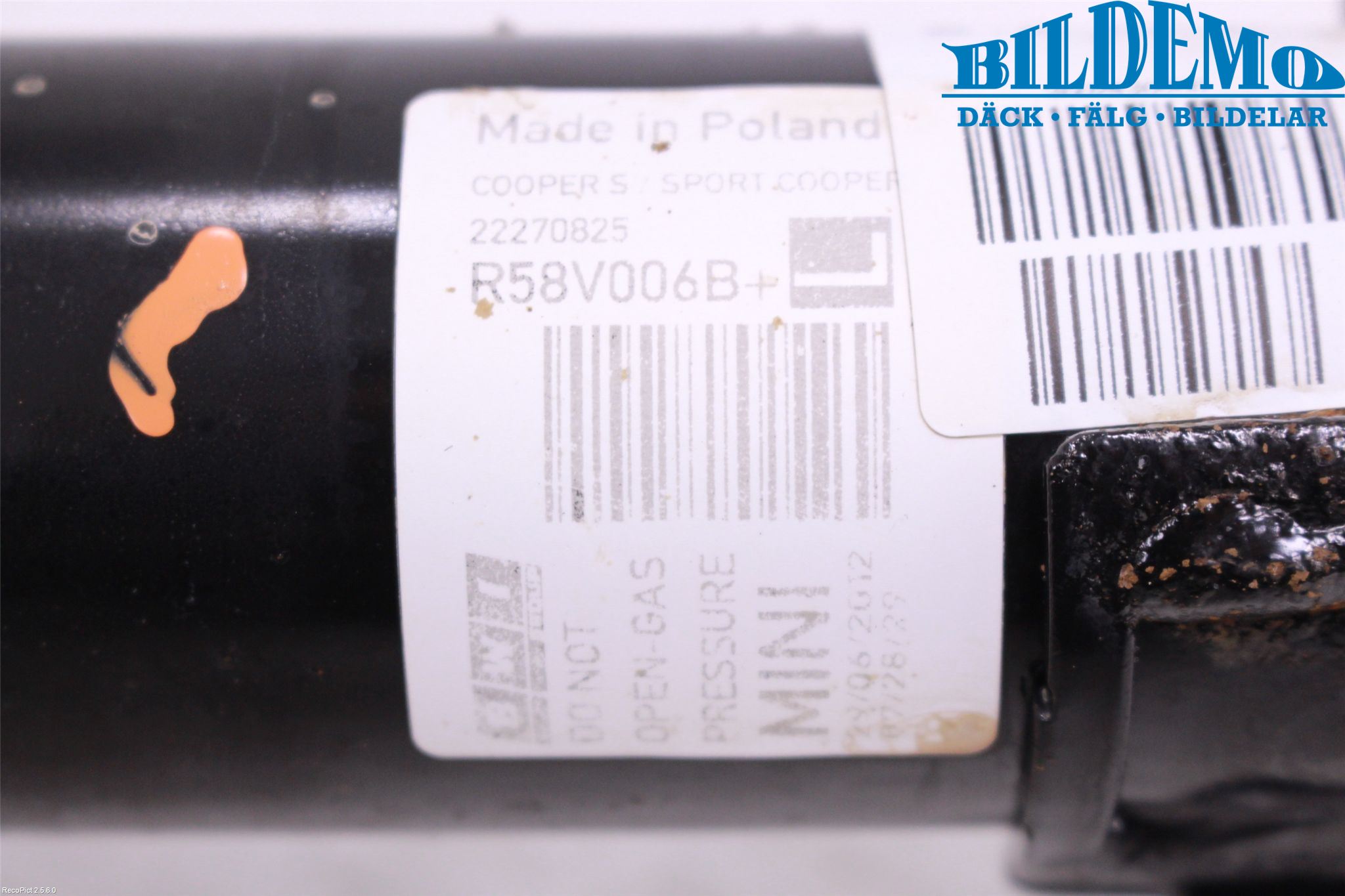 Mini COUPE R58 10-15 Fjäderben Fram Vänster