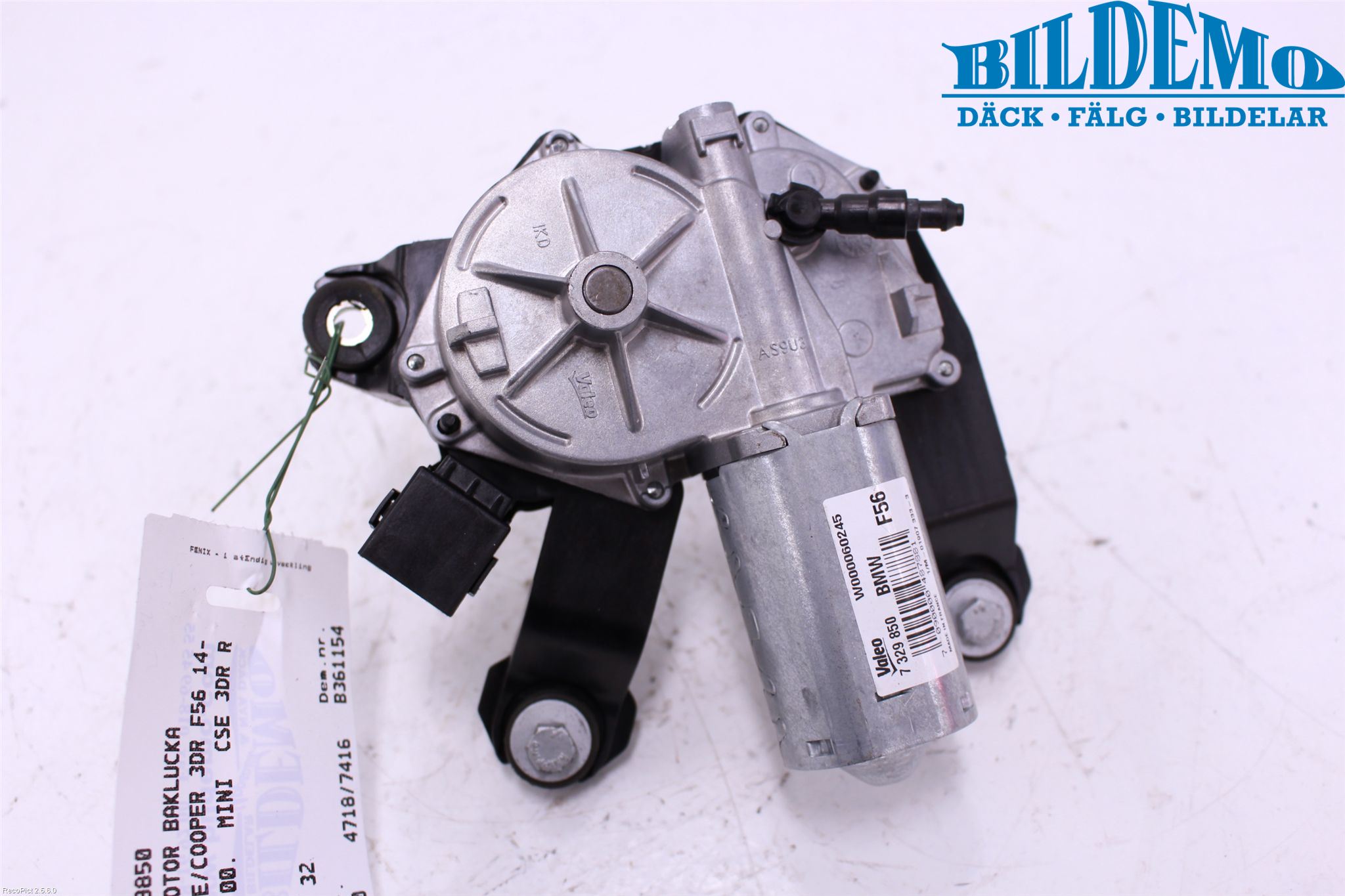 Mini ONE/COOPER 3DR F56 14-24 Torkarmotor Baklucka