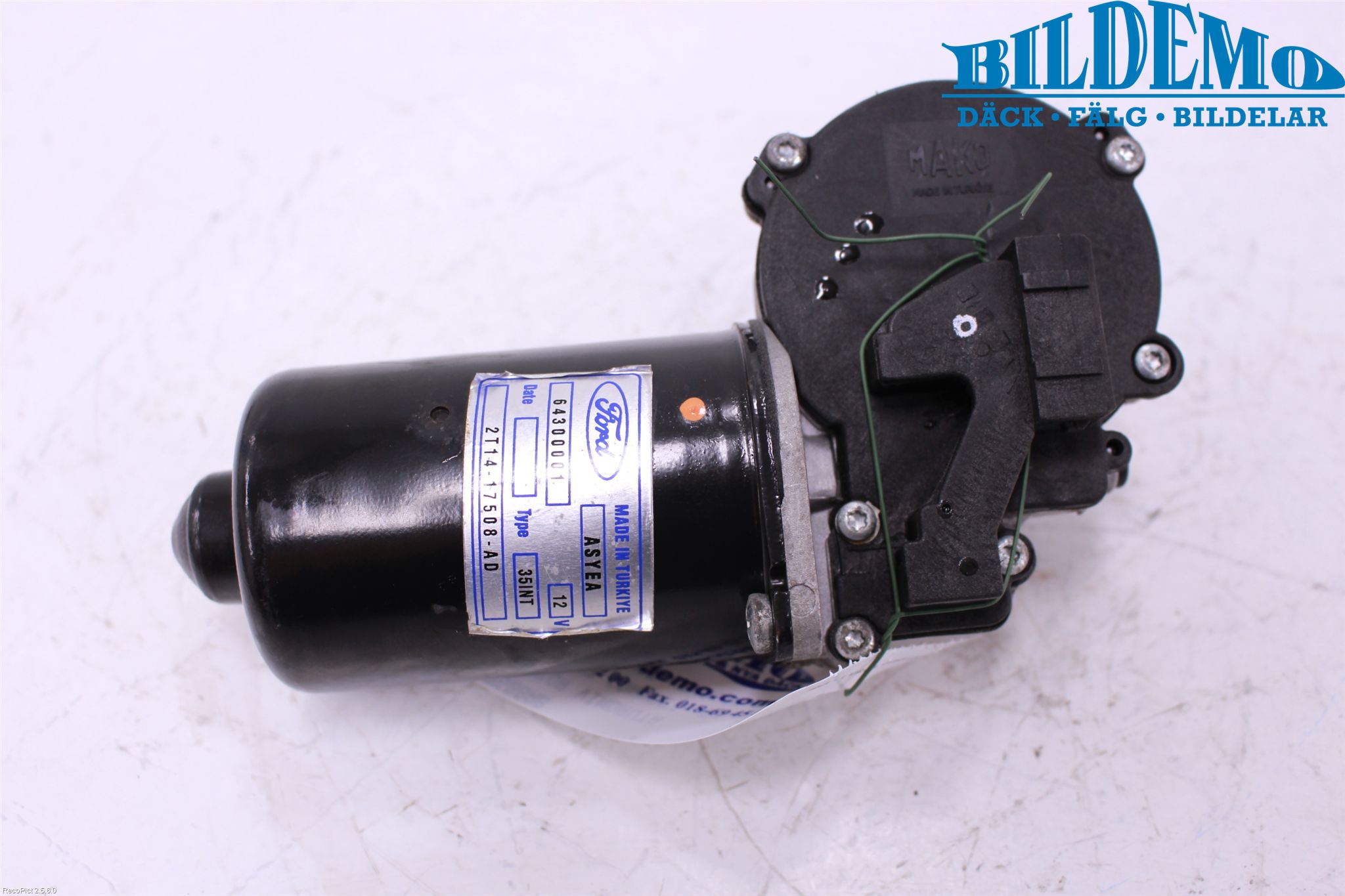 Ford TRANSIT CONNECT 03-08 Torkarmotor Vindruta