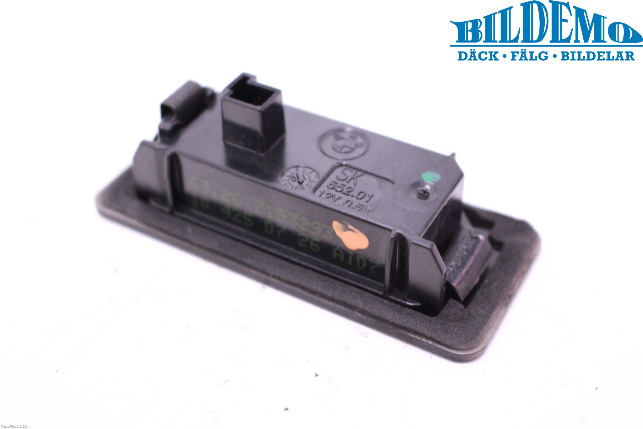 BMW 5 F10/F11/F18 09-17 Skylt Belysning