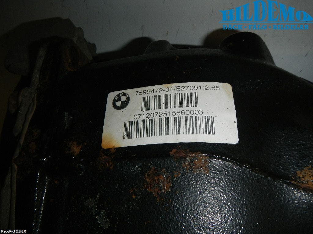 BMW 1 F20/F21 11-19 Bakväxel-Diff
