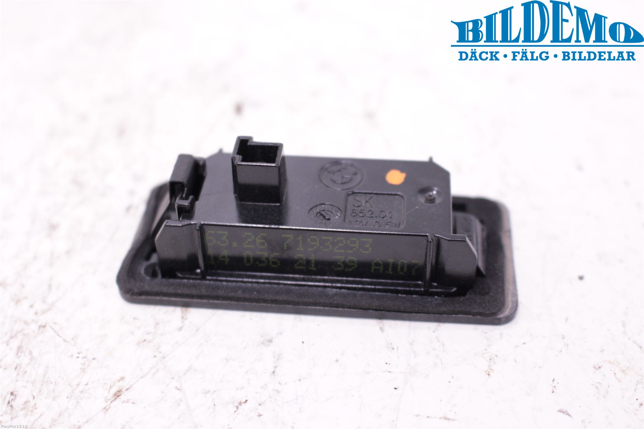 BMW 5 F10/F11/F18 09-17 Skylt Belysning