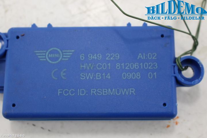 Mini CABRIO R52  02-08 Styrenhet Billarm