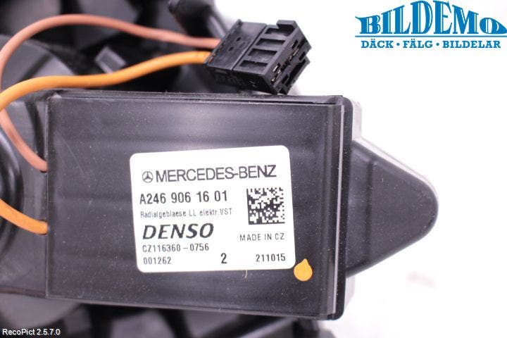 Mercedes-Benz MB CLA-KLASS (C117/X117) 13-19 Värmefläkt