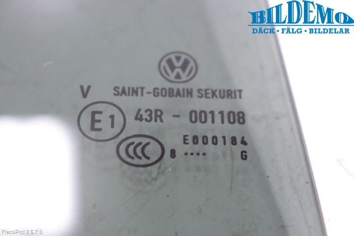 Volkswagen VW TOURAN 03-10 Dörruta Bak Lilla Vä