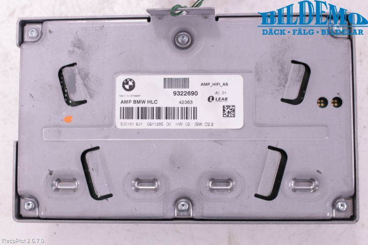 BMW 4 F32/F33/F82/F83 13-20 Radio-Stereo Förstärkare