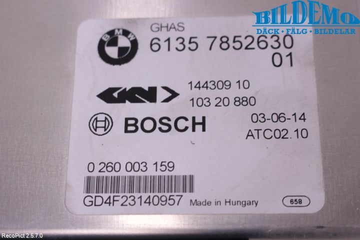 BMW 4 F32/F33/F82/F83 13-20 Styrenhet Övrigt