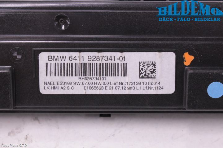 BMW 1 F20/F21 11-19 Ac Styrenhet Ac Manöveren