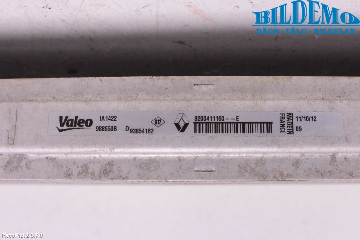 Opel VIVARO 01-14 Laddluft-Intercooler Kyl