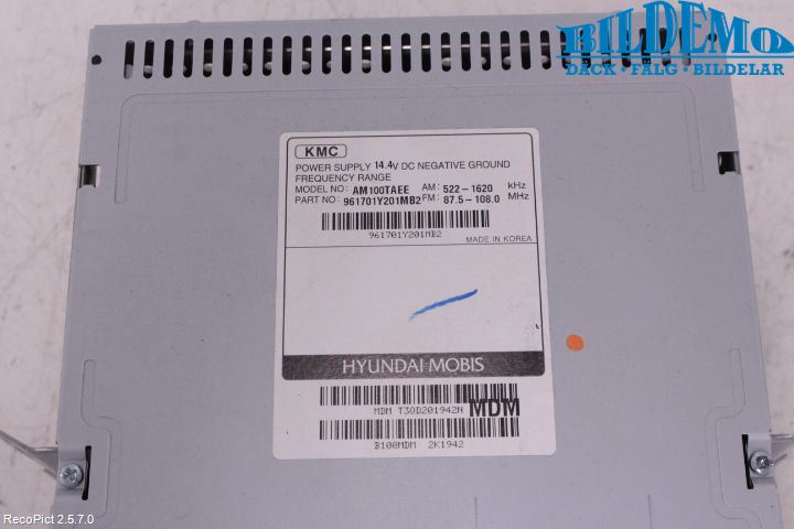 Kia PICANTO 12-17 Cd Radio - Multimediapanel