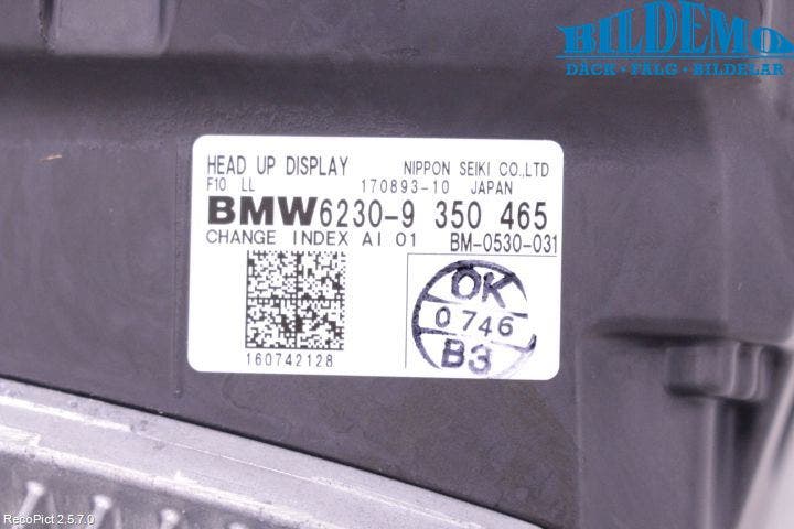 BMW 5 F10/F11/F18 09-17 Bildskärm