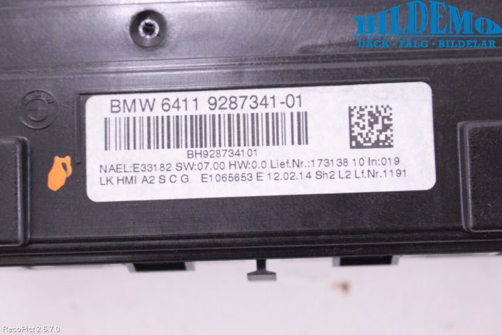 BMW 3 F30/F31/F80 12-19 Ac Styrenhet Ac Manöveren