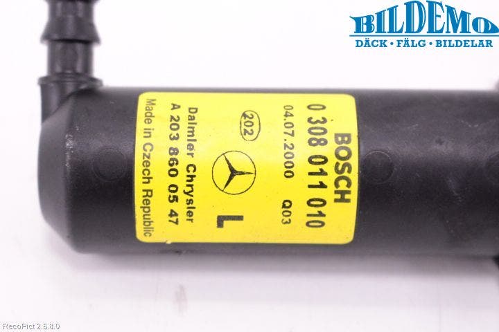 Mercedes-Benz MB C (203) 00-07 Spolarmunstycke Strålkastare