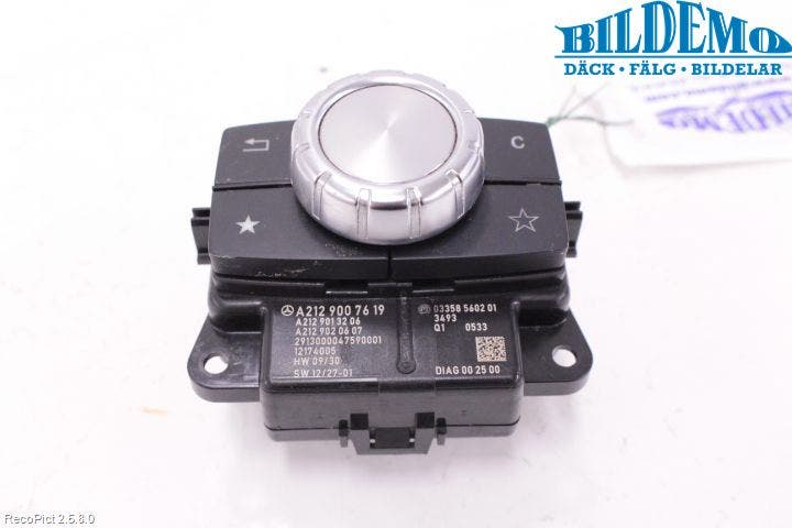 Mercedes-Benz MB E-KLASS (W212) 09-16 Strömställare Färddator