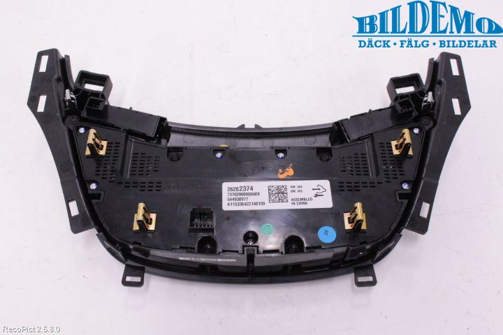 Opel INSIGNIA 09-16 Ac Styrenhet Ac Manöveren