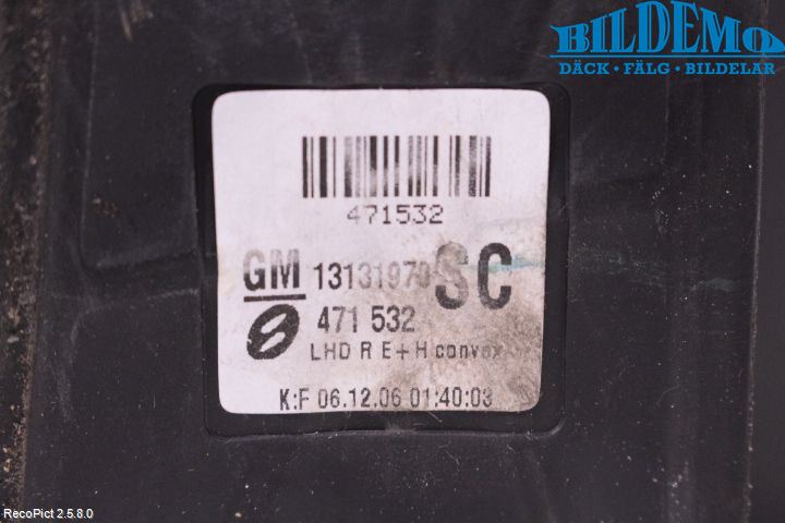 Opel ZAFIRA B 06-14 Spegel Yttre El Hö