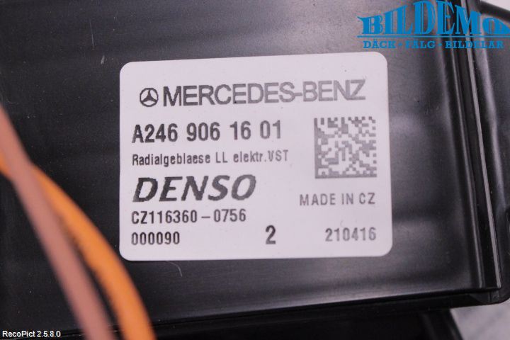 Mercedes-Benz MB CLA-KLASS (C117/X117) 13-19 Värmefläkt