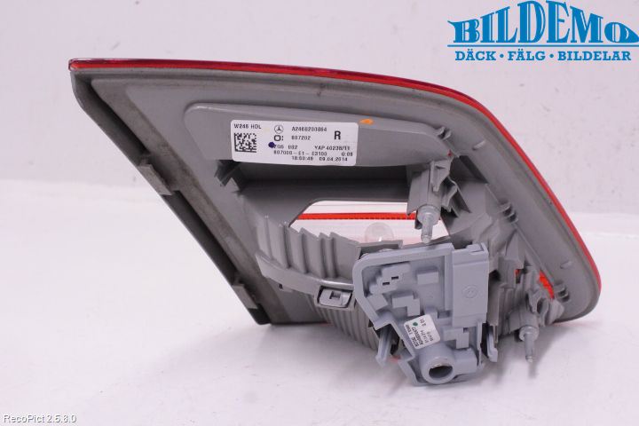 Mercedes-Benz MB B-KLASS (W246/W242) 12-19 Bakljus Lucka Hö