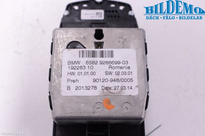 BMW 5 F10/F11/F18 09-17 Strömställare Multifunktion