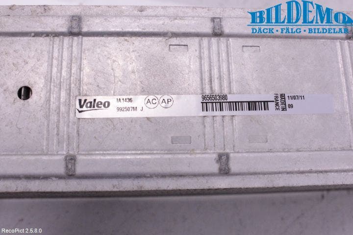 Citroen BERLINGO 08-18 Laddluft-Intercooler Kyl