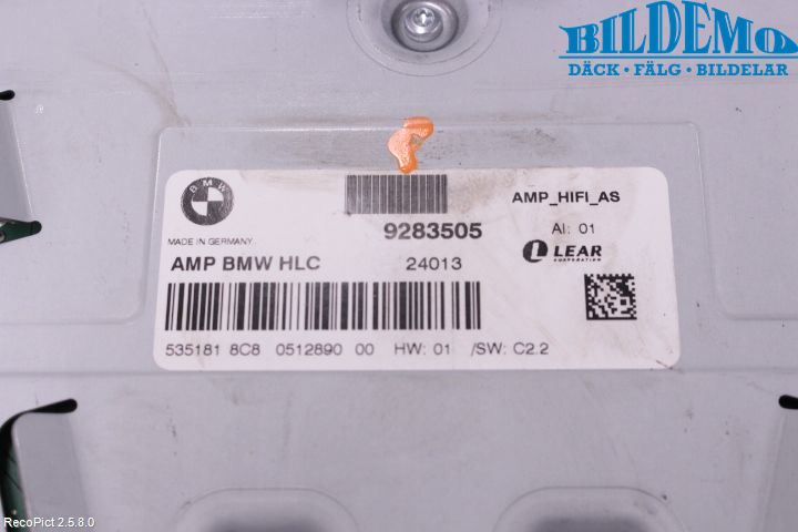 BMW 1 F20/F21 11-19 Radio-Stereo Förstärkare