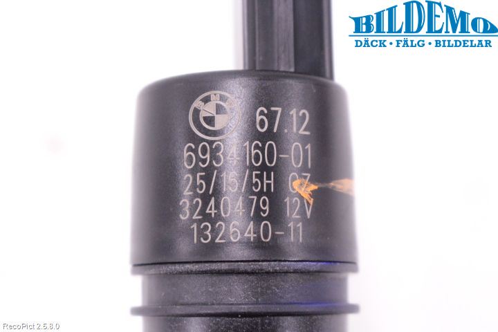 BMW 5 F10/F11/F18 09-17 Spolarpump Vindruta