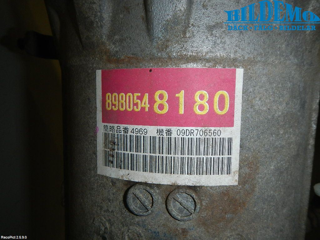 Isuzu D-MAX Växellåda Automat