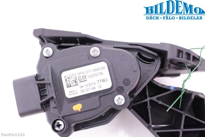 Opel ASTRA K 16-22 Pedal Gas-Broms-Koppling