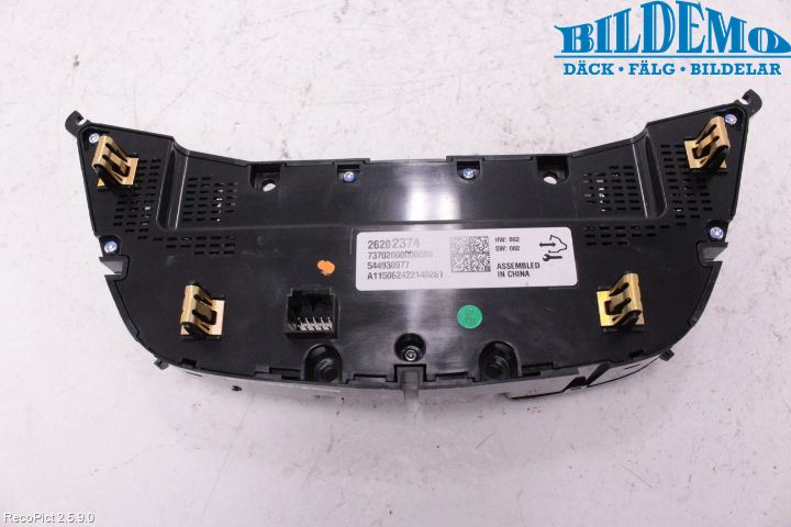 Opel INSIGNIA 09-16 Ac Styrenhet Ac Manöveren