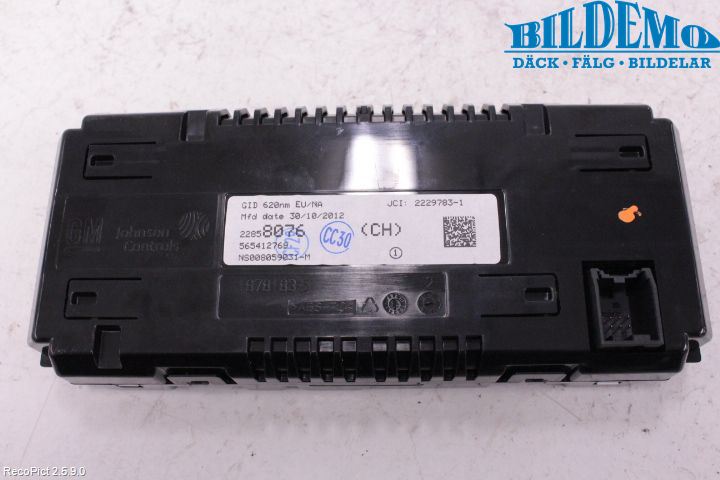 Opel ASTRA J 10-15 Färddator